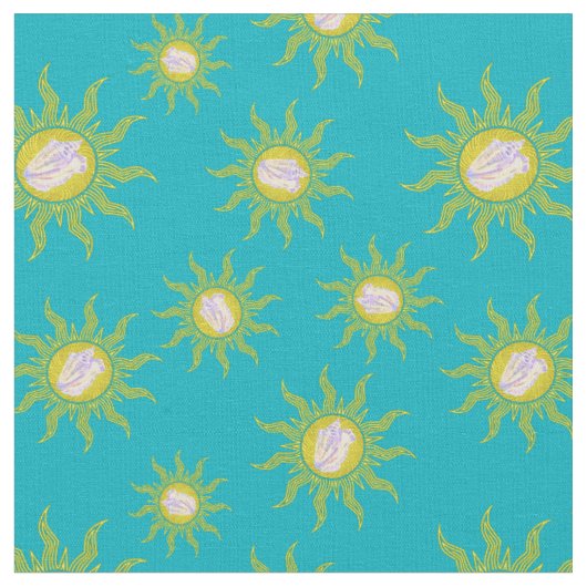 Key West Conch Republic Sun Summer Stof (Close Up)