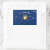 KEY WEST - CONCH REPUBLIEK FL RECHTHOEKIGE STICKER (Tas)