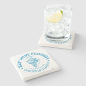 Key West (conch) Stenen Onderzetter (Zijkant)