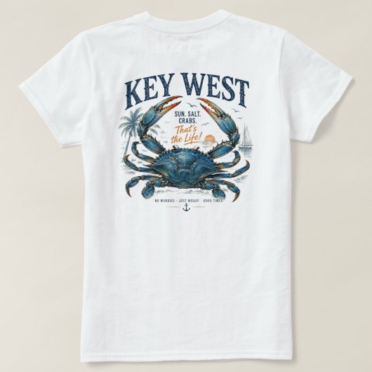 Key West Dat is het Leven! T-shirt (Design achterkant)