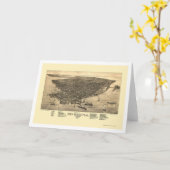 Key West, de Panoramische Kaart van FL - 1884 (Gele Bloem)