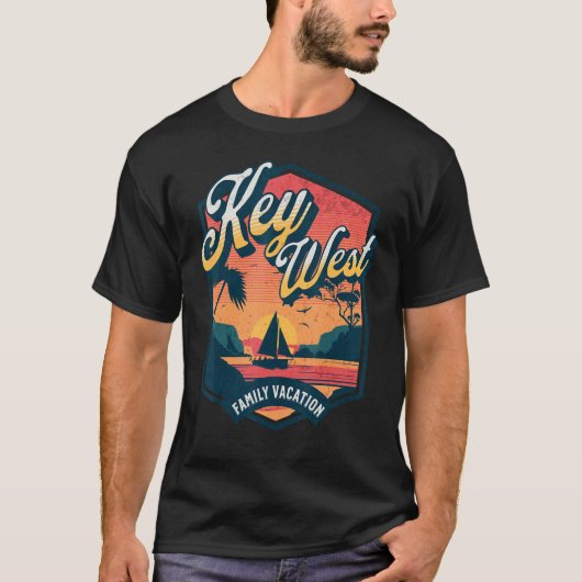 Key West Familie Vakantie Cruise Matching Fun T-shirt (Voorkant)