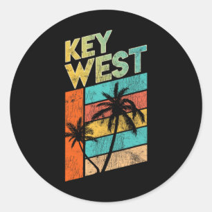 Key West familie vakantie shirt Florida Ronde Sticker