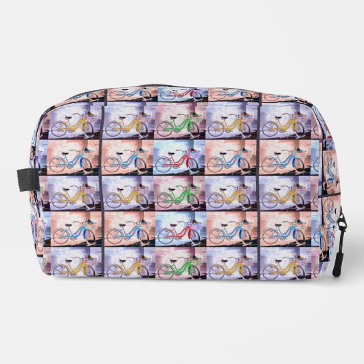 Key West Fietspatroon Afdrukken Gesneden naaizak Toilettasje (Voorkant)