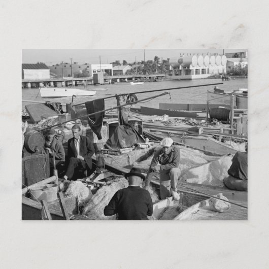 Key West Fishermen, 1930 Briefkaart (Voorkant)