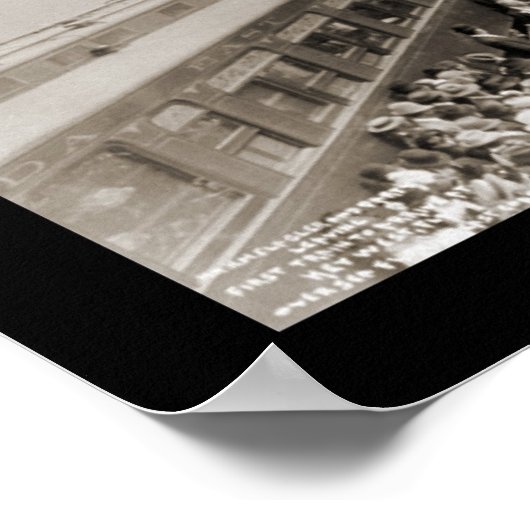 Key West FL 1st Train Foto 1912 Poster (Hoek)