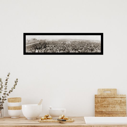 Key West FL 1st Train Foto 1912 Poster (Keuken)