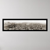 Key West FL 1st Train Foto 1912 Poster (Voorkant)