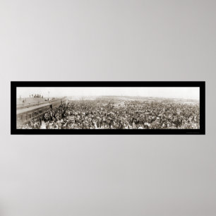 Key West FL 1st Train Foto 1912 Poster