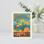 Key West FL Conch Republiek Retro Briefkaart (Staand voorkant)
