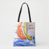 Key West FL Jumbo Canvas tas (Voorkant)