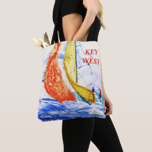 Key West FL Jumbo Canvas tas
