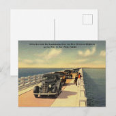 Key West FL Overseas Highway No Seasickness jaren Briefkaart (Voorkant / Achterkant)