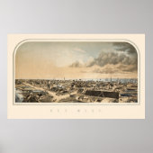 Key West FL Panoramic Map 1855 Poster (Voorkant)