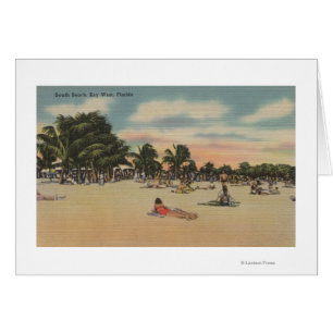 Key West, FL - Uitzicht van South Beath w/ Sunbath