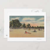 Key West, FL - Uitzicht van South Beath w/ Sunbath Briefkaart (Voorkant / Achterkant)