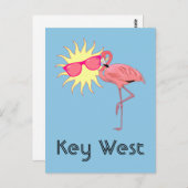 Key West Flamingo Briefkaart (Voorkant / Achterkant)