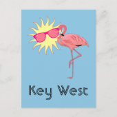 Key West Flamingo Briefkaart (Voorkant)