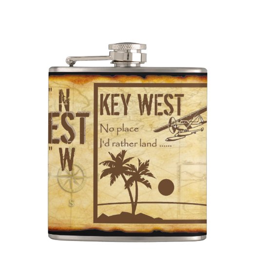 Key West Flask Heupfles (Voorkant)