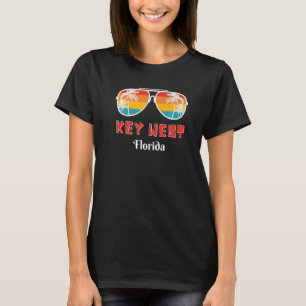 Key West Florida 70s Retro Throwback Sungl T-shirt