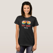 Key West Florida 70s Retro Throwback Sungl T-shirt (Voorkant volledig)