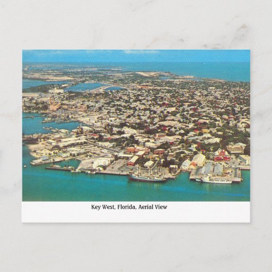  Key West Florida Aerial Uitzicht Briefkaart (Voorkant)