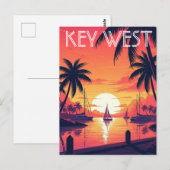 Key West Florida Ansichtkaart Briefkaart (Voorkant / Achterkant)