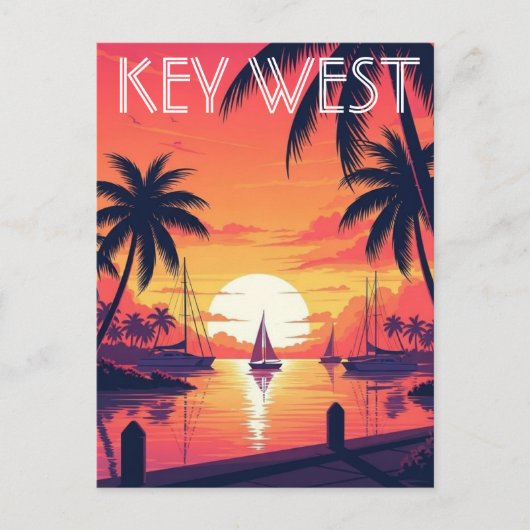 Key West Florida Ansichtkaart Briefkaart (Voorkant)