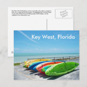 Key West Florida Beach Ocean Briefkaart Foto (Voorkant / Achterkant)