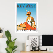 Key West Florida  Beach Poster (Thuiskantoor)