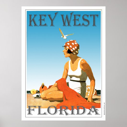 Key West Florida  Beach Poster (Voorkant)