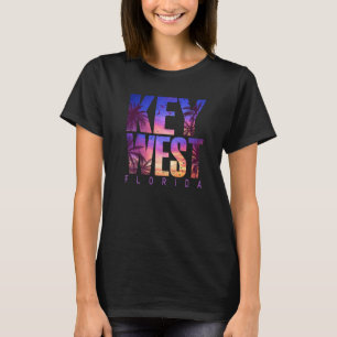 Key West Florida Beach Summer Vacking Matching Fa T-shirt