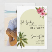 Key West Florida Bestemming Bruiloft Save The Date (Voorkant / Achterkant)