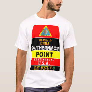 Key West Florida Boei Zuidelijkste punt USA Marker T-shirt