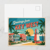 Key West, Florida Briefkaart (Voorkant / Achterkant)