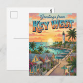 Key West, Florida Briefkaart (Voorkant / Achterkant)