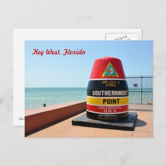 Key West Florida Briefkaart (Voorkant / Achterkant)
