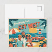 Key West, Florida Briefkaart (Voorkant / Achterkant)