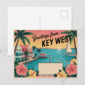 Key West, Florida Briefkaart (Voorkant / Achterkant)