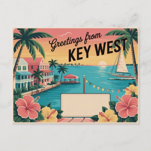 Key West, Florida Briefkaart (Voorkant)