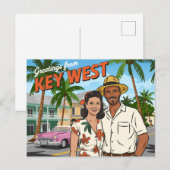 Key West, Florida Briefkaart (Voorkant / Achterkant)