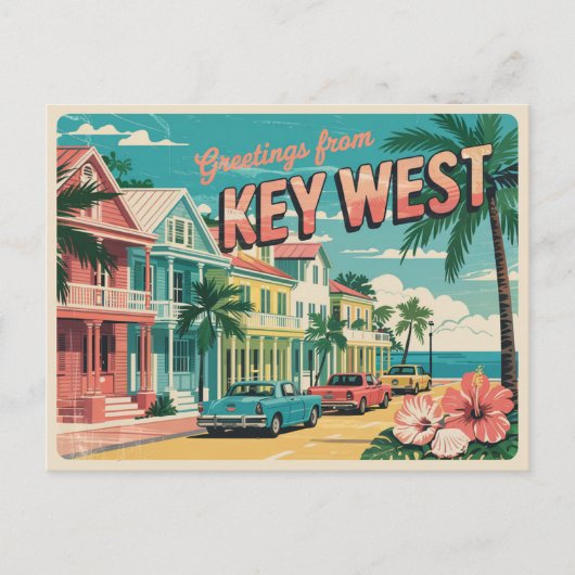 Key West, Florida Briefkaart (Voorkant)
