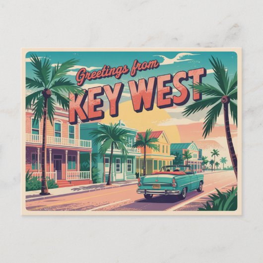Key West, Florida Briefkaart (Voorkant)