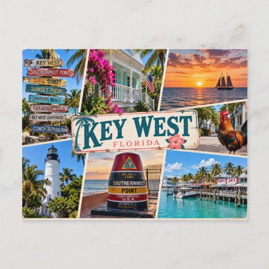Key West Florida Briefkaart (Voorkant)