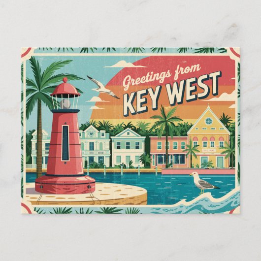 Key West, Florida Briefkaart (Voorkant)