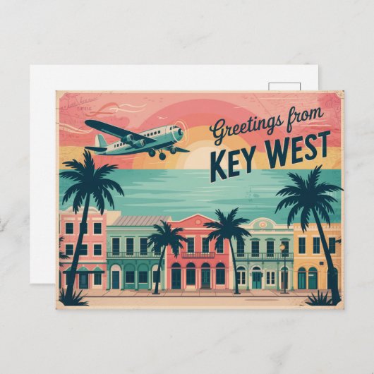 Key West, Florida Briefkaart (Voorkant / Achterkant)