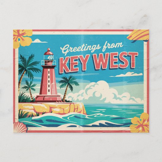 Key West, Florida Briefkaart (Voorkant)