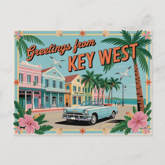 Key West, Florida Briefkaart (Voorkant)