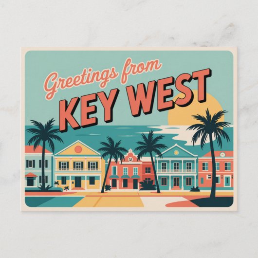 Key West, Florida Briefkaart (Voorkant)