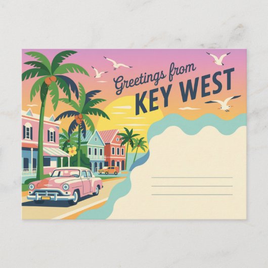Key West, Florida Briefkaart (Voorkant)